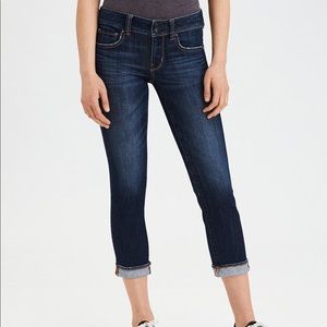 American Eagle artist crop super stretch jeans 10